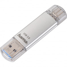 Memorie USB Hama C-Laeta Type-C 124162, 32 GB, OTG, USB 3.1/USB 3.0, Argintiu