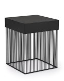 Cumpara ieftin Masuta otel negru Yasline 40x40x50 cm