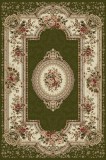 Cumpara ieftin Covor Model Lotos 571-310, Marime 50 x 80 cm, Verde, Inaltime Fir 8 mm, Antialergic, Polipropilena, Living, Dormitor, Sufragerie, Birou