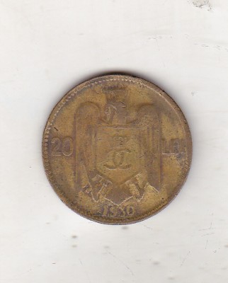 bnk mnd Romania 20 lei 1930 - Carol II - fals de epoca foto