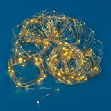 Instalație Lumini LED, 200 Becuri, Cablul Argintiu, 23m, Alb Cald, Interior/Exterior, Oem