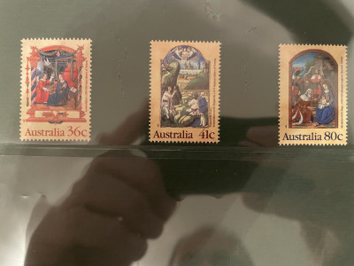 australia - serie timbre pictura religie craciun nestampilata MNH foto