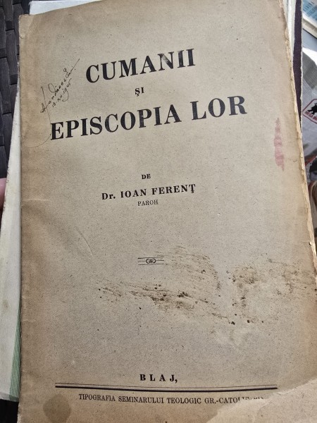 Ioan Ferent - Cumanii si Episcopia Lor