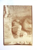 Rara! Fotografie 84 x 62 mm Galitia 12 iulie 1915:Lvov/Kutkorz-Soldati dormind in transee WWI