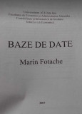 Baze de date - curs de Marin Fotache (2007)