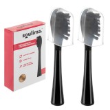 Capete de rezerva negre pentru periuta sonica Soulima X800, 2 buc