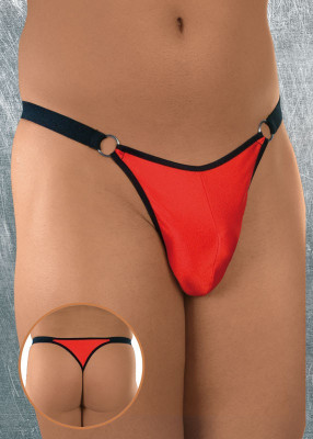 Bikini Tanga barbati - Rosu - S/L foto