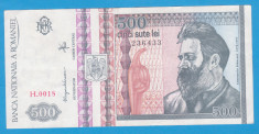 (2) BANCNOTA ROMANIA - 500 LEI 1992, PORTRET BANCUSI, FILIGRAN FATA, STARE BUNA foto