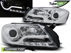 Faruri compatibile cu VW PASSAT B7 10.10-10.14 Crom TUBE LIGHT foto