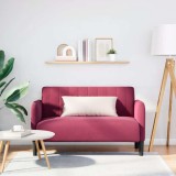 vidaXL Canapea loveseat rosu vin 109 cm catifea 4100591