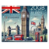 eSIM United Kingdom 20GB 30Days Standard