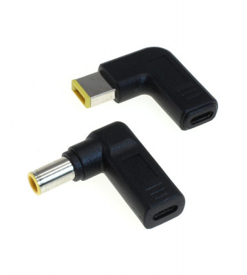 Set 2 adaptoare de incarcare USB-C PD pentru laptop OTB compatibil cu IBM / LENOVO - 20V (11x4.5mm / 7.9x5.5mm) foto