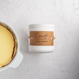 Lumanare parfumata handmade din ceara naturala de soia 100%, aroma Cremă de patiserie, Recipient ceramic, 150 g