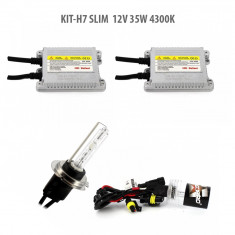 Kit HID xenon Carguard bec H7 Slim 12V 35W 4300K foto