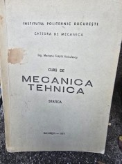 Curs de mecanica tehnica. Statica - Mariana Fratila Voiculescu