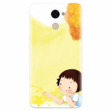 Husa silicon pentru Huawei Enjoy 7 Plus, Child Autumn Paint Hd