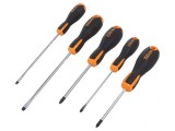Set 5 Surubelnite Beta Phillips, Plata - Kit Profesional