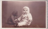bnk foto Copii cu jucarii - Copil cu ursulet - interbelica - Foto Modern Ploiesti