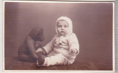 bnk foto Copii cu jucarii - Copil cu ursulet - interbelica - Foto Modern Ploiesti