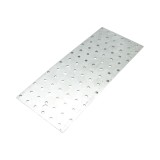 Placa perforata din otel zincat 120x300 mm, grosime 2 mm pentru fixare