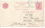 carte postala-Carol I 10 bani tipografiata,1914