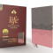 Niv, Life Application Study Bible, Third Edition, Leathersoft, Gray/Pink, Indexed, Red Letter Edition