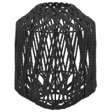 Abajur de veioza, negru, &Oslash;23x28 cm, fier si hartie