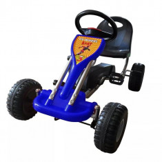 Kart cu pedale Go Kart, albastru foto