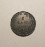 Moneda 5 Bani 1867 Watt - Moneda Romaneasca Veche