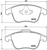 BREMBO P 24 076 PRIME LINE set placute frana,frana disc