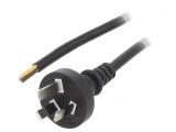 Cablu 3x1mm2 AS/NZS 3112 5m negru PVC 10A