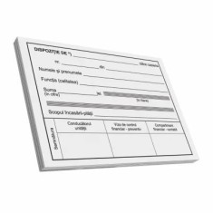 Dispozitie plata catre casierie, A6, 100 file, fata-verso, 3 bucati/set