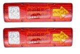 2 x Lumina stop,Lampa de autovehicule spate, remorca stanga dreapta Vw, Iveco, Man Bus Van LED 12/24v
