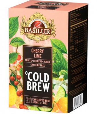 Basilur Brew Cherry si Lime Ceai rece 20 plicuri foto
