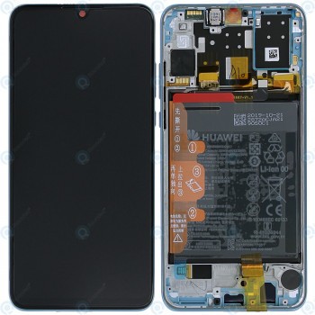 Huawei P30 Lite (MAR-LX1A MAR-L21A) Capac frontal al modulului de afișare + LCD + digitizor + cristal de respirație a bateriei 02352VBG foto