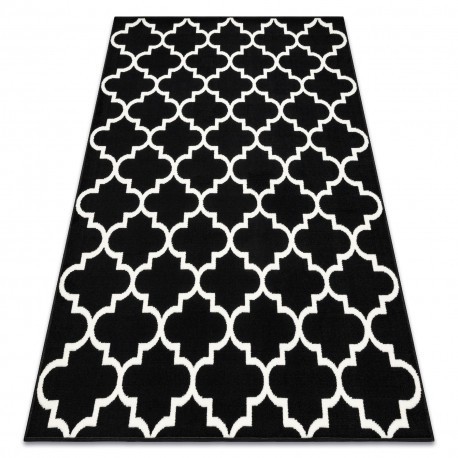 Covor BCF Morad TRELIS marocani trellis - negru, 160x220 cm