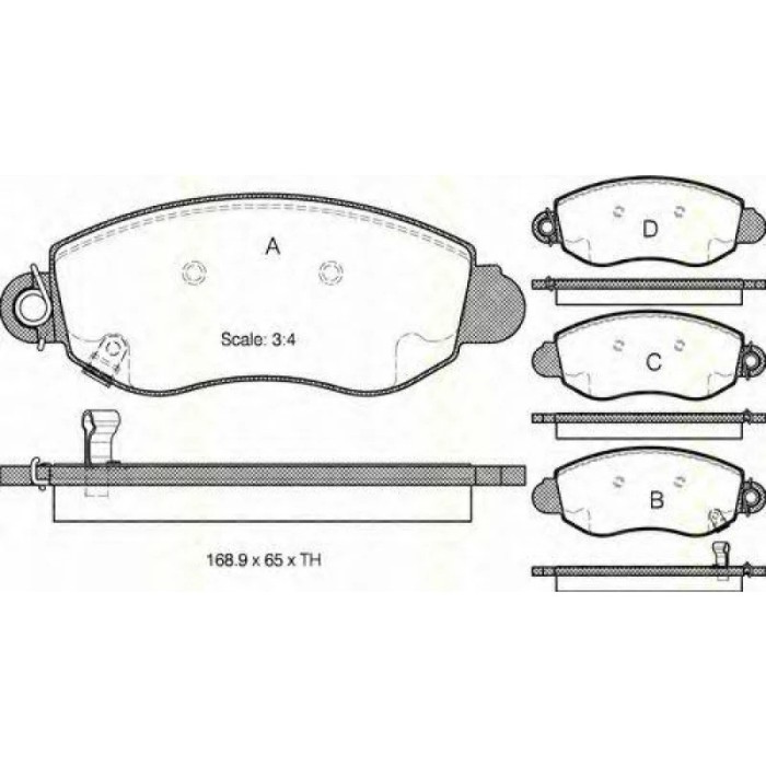 Placute frana fata Ford Tranzit (00-06) Garage AutoRide
