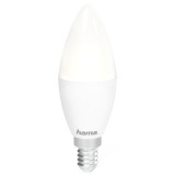 Bec LED inteligent Hama, Wi-Fi, E14, 4.5W, 350 lm, lumina alba reglabila (2700-6500K), compatibil Alexa Amazon/Google Assistant, clasa energetica G
