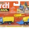 Matchbox Hitch&amp;haul Set 2 Vehicule Mbx Construction Zone Tilt N Tip Mbx Cement Trailer Scara 1:64