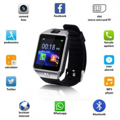 Ceas smart SoVog SC02S Bluetooth 3.0 functie telefon 13 functii Android 4.3 Negru foto