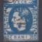 ROMANIA1869 LP 26 REGELE CAROL I CU FAVORITI VALOAREA 10 BANI ALBASTRU STAMPILAT