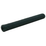 Gossi plasa de sarma gaini, verde, 25 x 1,2 m, otel cu invelis pvc