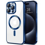 Husa pentru iphone 16 pro max, atasare magnetica, magsafe, deep blue
