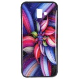Husa Samsung Galaxy J6 Plus, Toc Protectie UV, Model Flower, Sticla Copiatoare