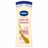 Loțiune de corp Vaseline Healthy Bright Gluta-Hya Dewy Radiance cu acid hialuronic și niacinamide, 400 ml