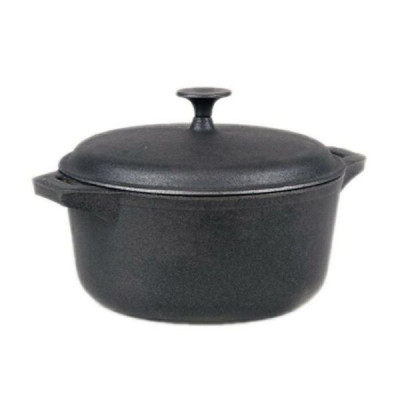 Cratita fonta cu capac 30cm Handy KitchenServ foto