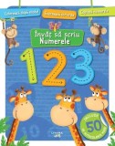 &Icirc;nvăț să scriu. Numerele. Carte cu autocolante - Paperback - *** - Litera mică