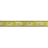 Bordura decorativa pentru tapet, galben, maro, 5.3cm x 10m, F802-222