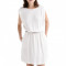 Rochie casual, scurta, culoare alba