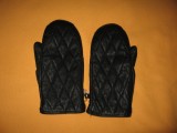 Cumpara ieftin Manusi piele naturala neagra cu model Mar L (5647), Marime universala, Negru